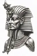 Pharaoh tattoo design idea