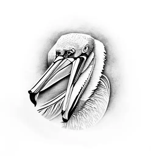 pelican tattoo design idea