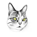 alice in wonderland cat tattoo design idea