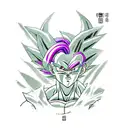 3 Dragon ball z characters tattoo design idea