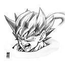 3 Dragon ball z characters tattoo design idea