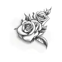 dove with roses in hour class tattoo design idea