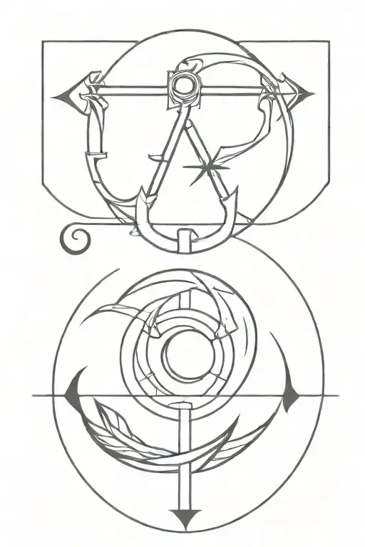 Hekate's fire brand + skeleton key + triple moon tattoo design idea