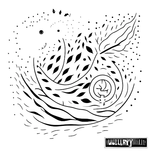Mulberry and sunlight tattoo design idea