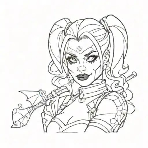 Harley quinn harley quinn tattoo design idea