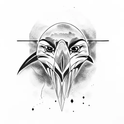 crows cartel and train tattoo design idea