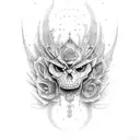 corvs cartel and train tattoo design idea