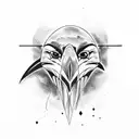 crows cartel and train tattoo design idea