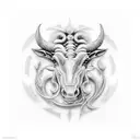 tauro tattoo design idea