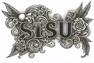 sisu wording spelled tattoo design idea