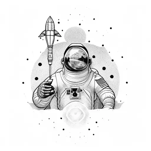 nasa tattoo design idea