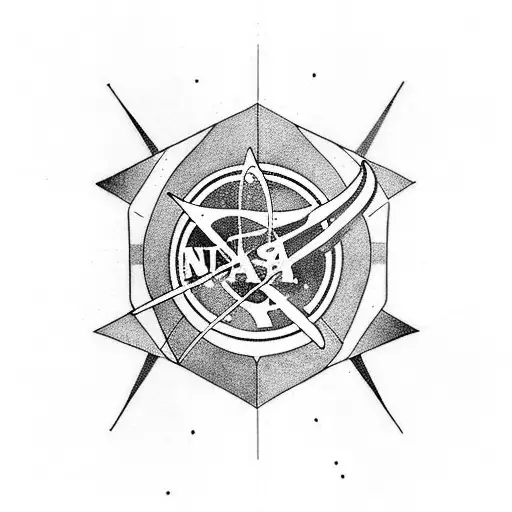 nasa tattoo design idea