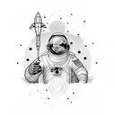 nasa tattoo design idea