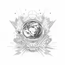 nasa tattoo design idea