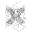 snowboard tattoo design idea