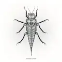 grasshopper tattoo design idea