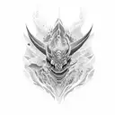 death dragon tattoo design idea