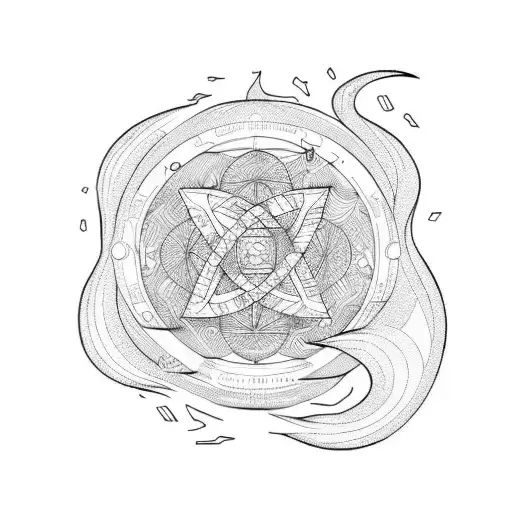 Leo, Fire, Waves surfed, Time flowing, travel tattoo design idea