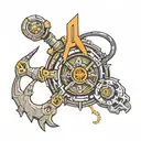 half life logo tattoo design idea