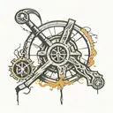 half life logo tattoo design idea