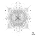 croix occitane  tattoo design idea