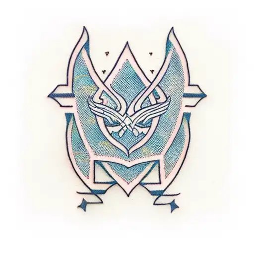 keffiyeh and olive branch  tattoo design idea