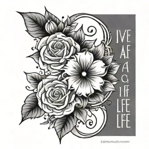 live a life you will remember  tattoo design idea