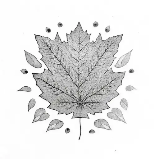 Maple Leaf tattoo design idea
