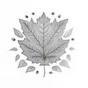 Maple Leaf tattoo design idea