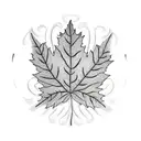 Maple Leaf tattoo design idea