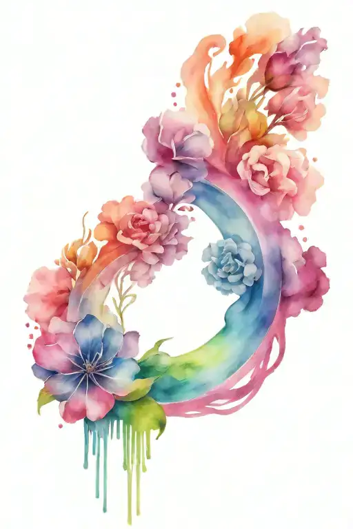 best friend rainbow connection tattoo design idea