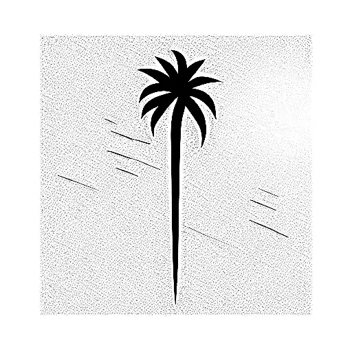 Palm Tree tattoo design idea