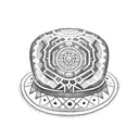 sombrero colombia tattoo design idea