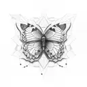 semicolon butterfly  tattoo design idea