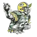 aaron rodgers smoking weed leaf tattoo design idea