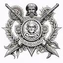 Turkish commando tattoo design idea