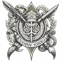 Turkish commando tattoo design idea