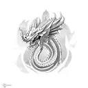 western dragon tattoo design idea