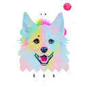 Combine elements from Charlixcx's Pop 2 album with Ariana Grande's Eternal Sunshine album in a new-school style tattoo tattoo design idea