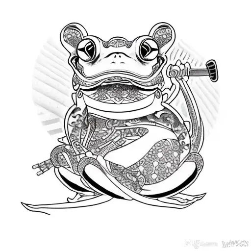 A little Japanese Frog (Kaeru) | By me, Angelina Kaduk, done at Thunderbolt  Tattoo in Atlanta GA : r/japanesetattoo
