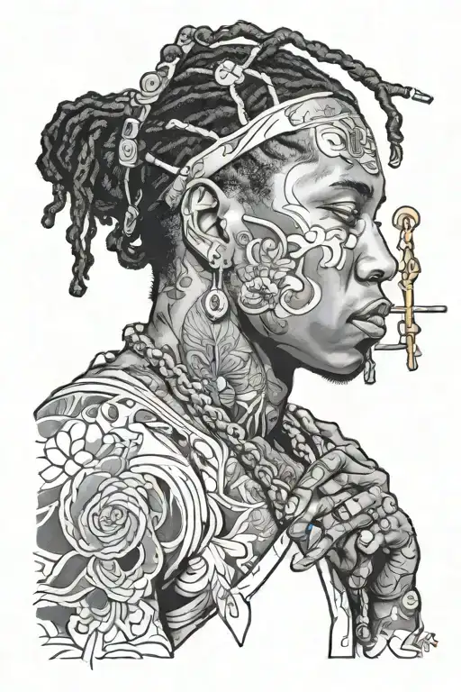 asap rocky testing tattoo design idea