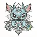 stitch patch  tattoo design idea