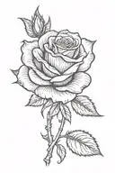 Rose tattoo tattoo design idea