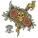 tau gamma phi logo tattoo design idea