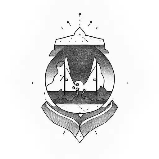 A minimalist tattoo representing hard work and perseverance tattoo design idea