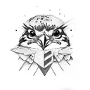 Sparrow tattoo design idea