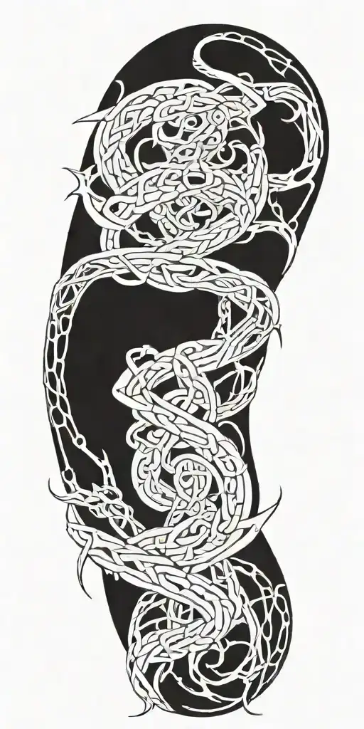 Celtic knot tattoo design idea