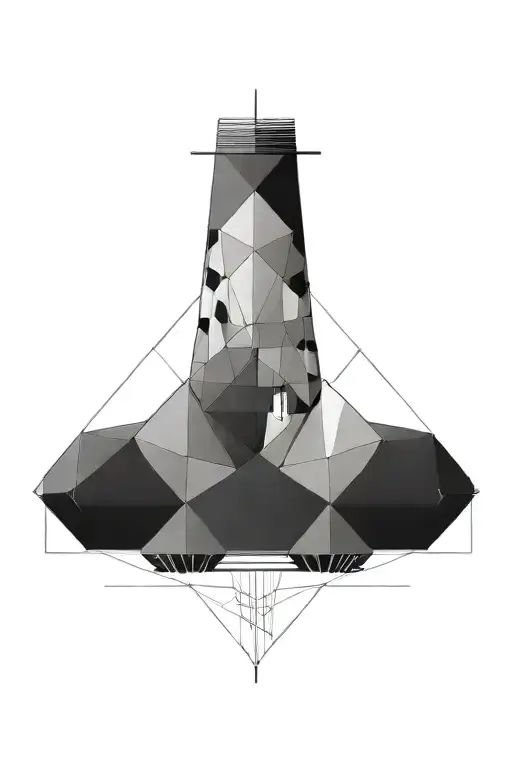 beach house tattoo design idea