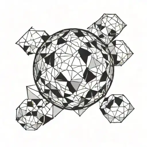disco ball tattoo design idea