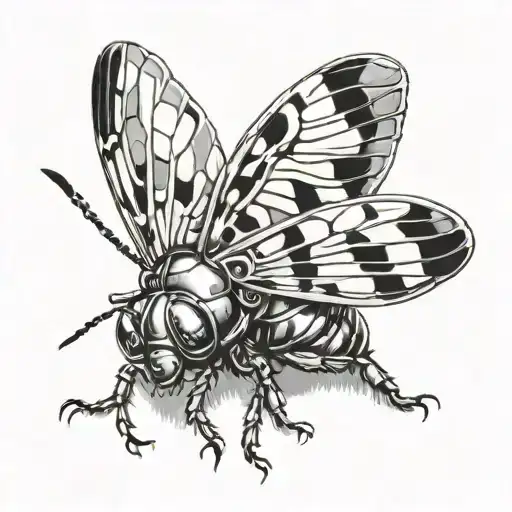 cicada tattoo design idea
